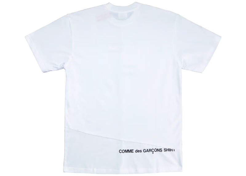 Supreme Comme des Garcons SHIRT Split Box Logo Tee White - vue vue 2