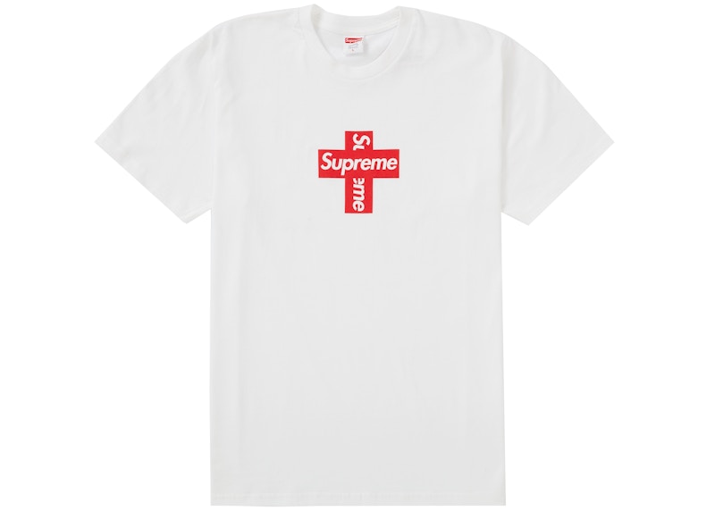 Supreme Cross Box Logo Tee White - supreme-cross-box-logo-tee-white