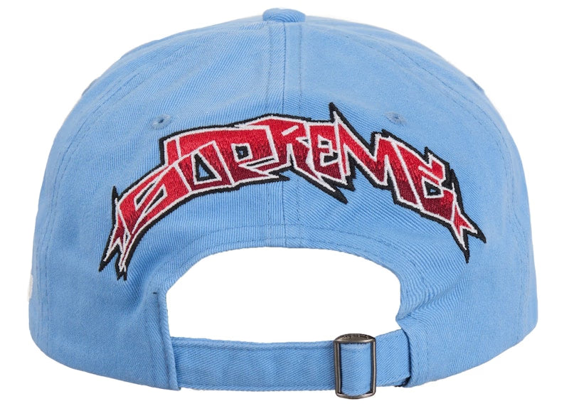 Supreme Ducati 6 Panel Hat Blue - vue vue 3