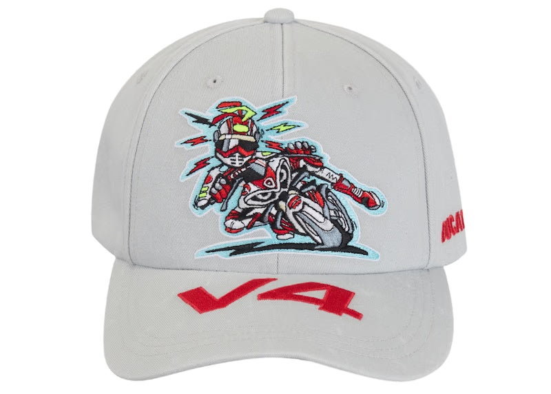 Supreme Ducati 6 Panel Hat Grey - vue vue 2