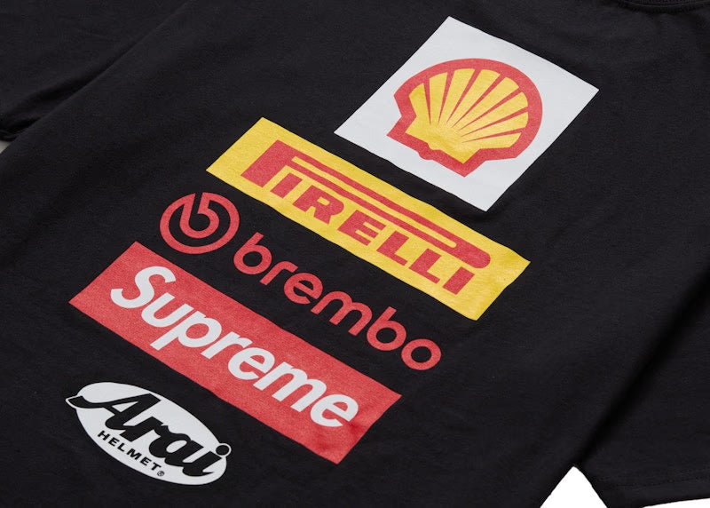 Supreme Ducati Logo Tee Black - vue vue 3