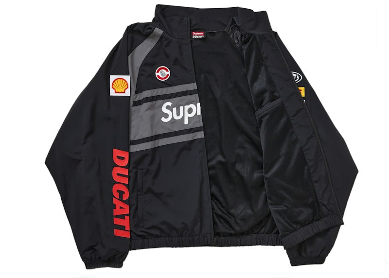Supreme Ducati Track Jacket Black - vue vue 2