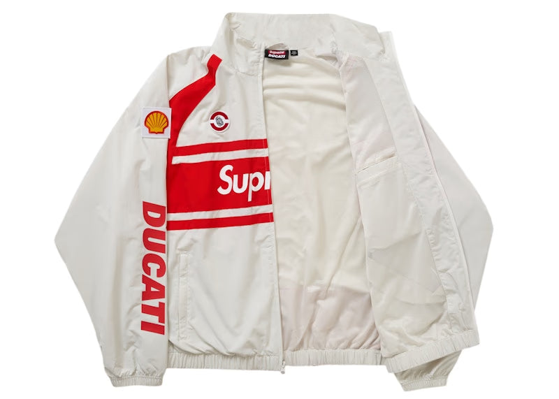 Supreme Ducati Track Jacket Light Grey - vue vue 2