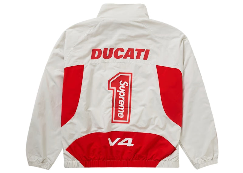 Supreme Ducati Track Jacket Light Grey - vue vue 3
