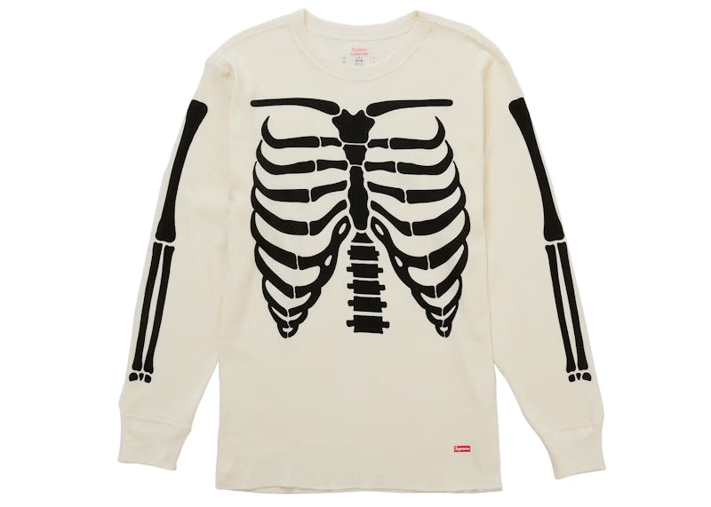 Supreme Hanes Bones Thermal Crew FW25 (1 Pack) White - vue 2