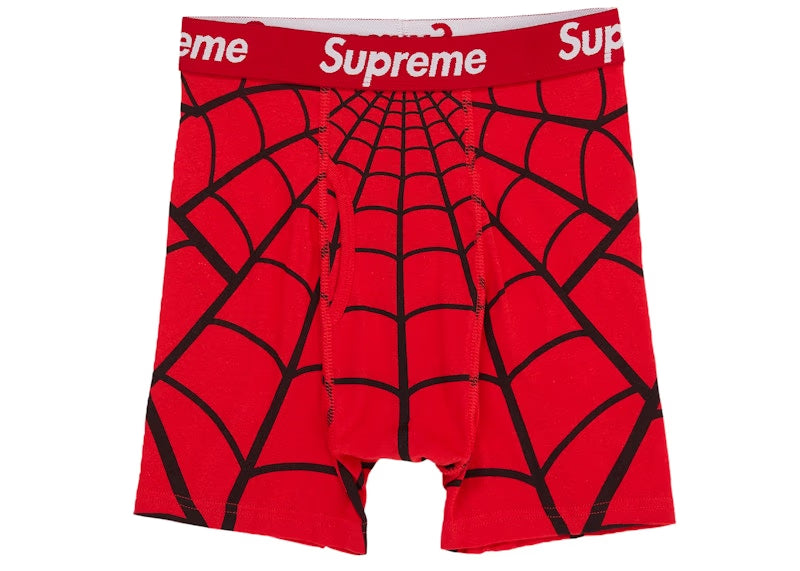 Supreme Hanes Spider-Man Boxer Briefs (2 Pack) Red - vue vue 2