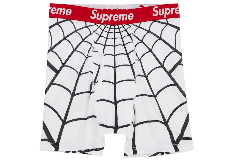 Supreme Hanes Spider-Man Boxer Briefs (2 Pack) White - vue 2