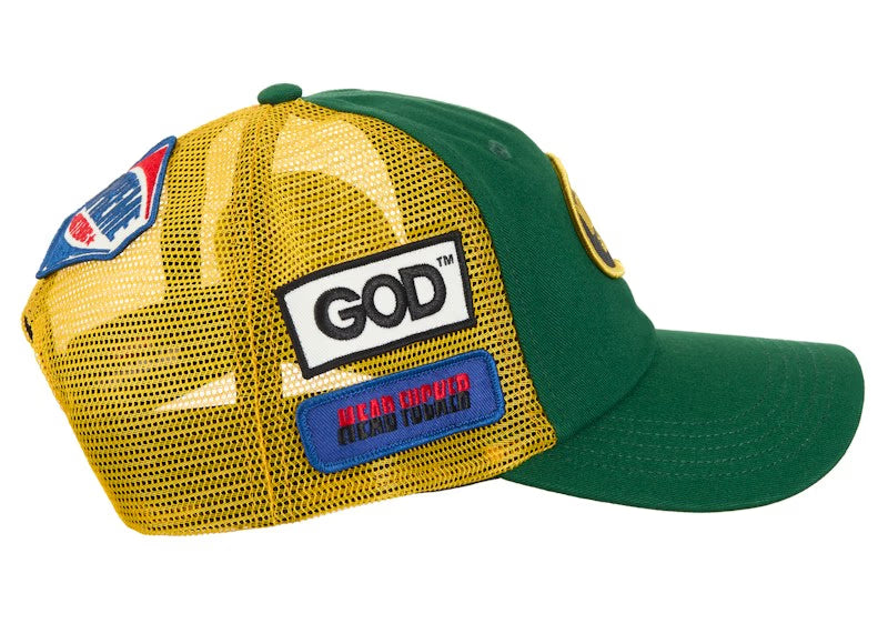 Supreme Hysteric Glamour Vanson Leather Mesh Back 6-Panel Green - vue vue 2
