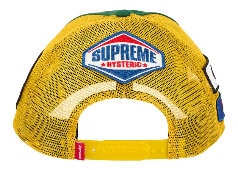 Supreme Hysteric Glamour Vanson Leather Mesh Back 6-Panel Green - vue vue 3
