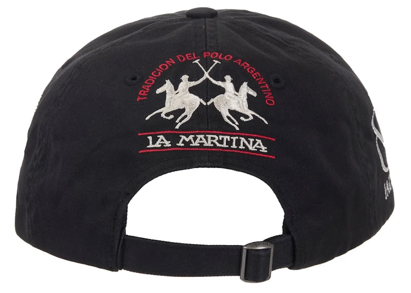 Supreme La Martina 6-Panel Black - vue 5