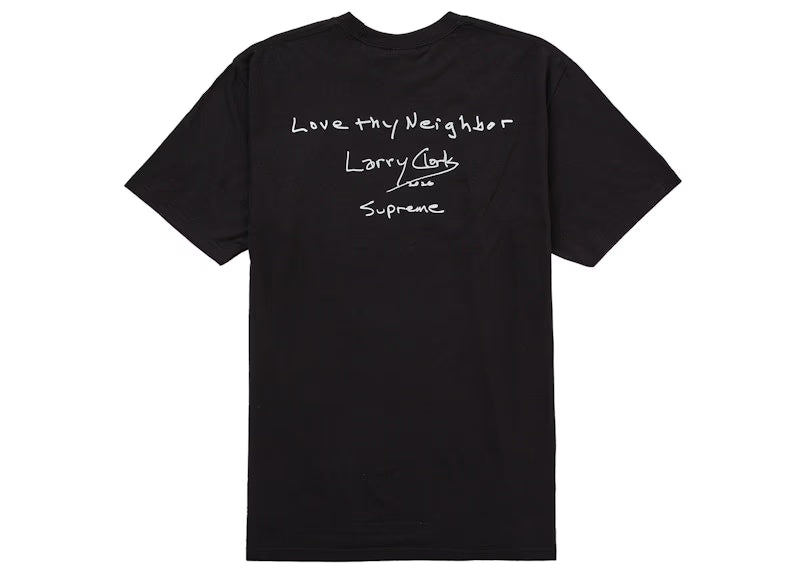 Supreme Larry Clark Neighbor Tee Black - vue vue 2