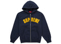 Supreme Larry Clark Zip Up Hooded Sweatshirt Navy - supreme-larry-clark-zip-up-hooded-sweatshirt-navy