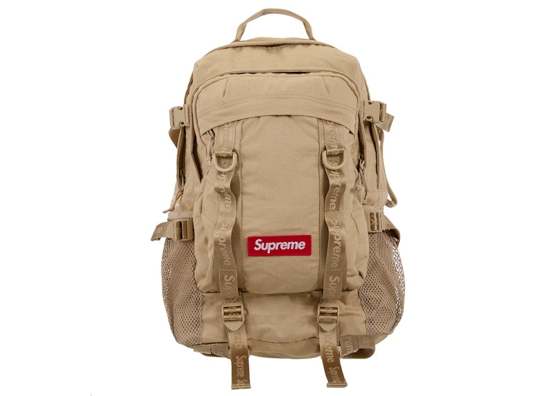Supreme Backpack Ss26 Tan - supreme-backpack-ss26-tan
