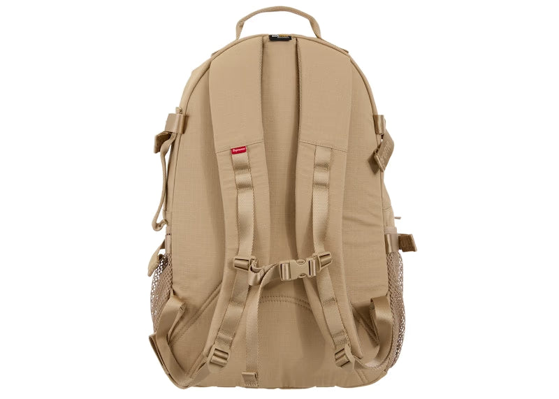 Supreme Logo Backpack (SS26) Tan - vue 3
