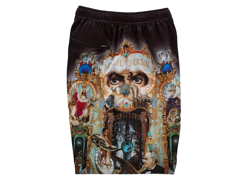 Supreme Michael Jackson Dangerous Mesh Short Black - vue 4