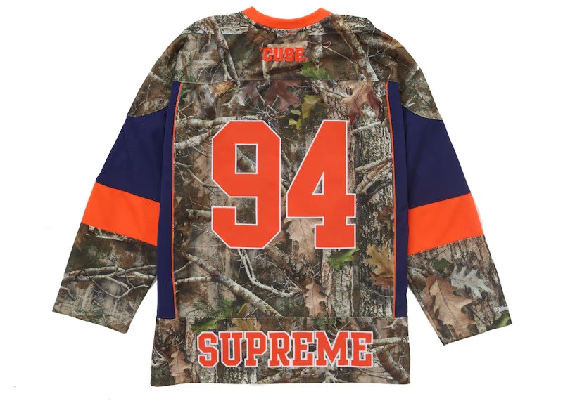 Supreme Mitchell & Ness NCAA Hockey Jersey Woodland Camo - vue vue 2
