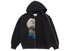 Supreme MM6 Maison Margiela Eagle Zip Up Hooded Sweatshirt Black - vue vue 2