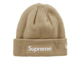 Supreme New Era Box Logo Beanie Fw23 Dark Sand - supreme-new-era-box-logo-beanie-fw23-dark-sand