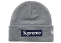 Supreme New Era Box Logo Beanie Fw25 Heather Grey - supreme-new-era-box-logo-beanie-fw25-heather-grey