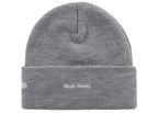 Supreme New Era Box Logo Beanie (FW25) Heather Grey - vue 2