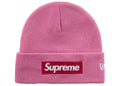Supreme New Era Box Logo Beanie Fw25 Pink - supreme-new-era-box-logo-beanie-fw25-pink