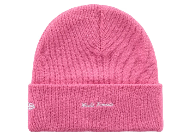 Supreme New Era Box Logo Beanie (FW25) Magenta - vue 2