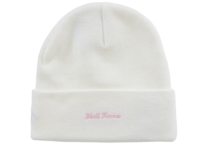 Supreme New Era Box Logo Beanie (FW25) White - vue 2