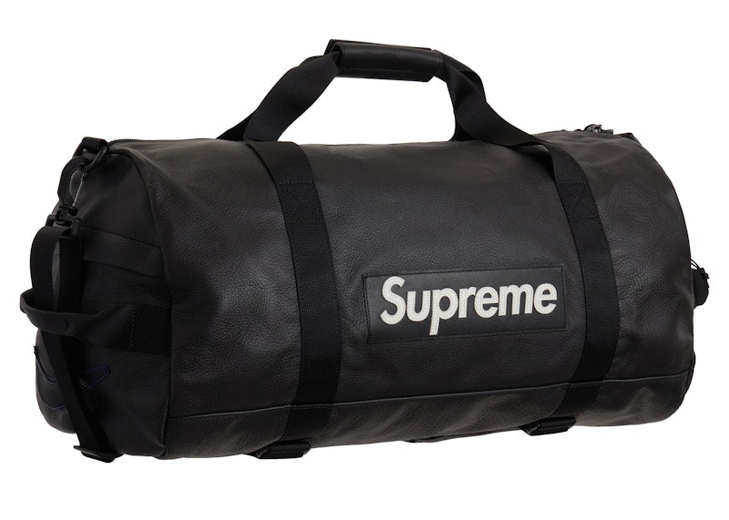 Supreme Nike Leather Duffle Bag Black - supreme-nike-leather-duffle-bag-black