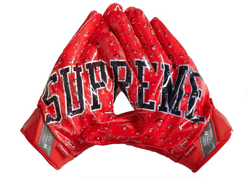 Supreme Nike Vapor Jet 4.0 Football Gloves Red - vue 2