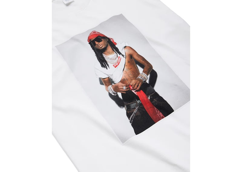 Supreme Playboi Carti Tee White - vue vue 2