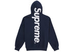 Supreme Satin Applique Hooded Sweatshirt (SS26) Washed Navy - vue vue 2