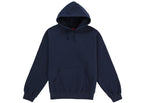 Supreme Satin Applique Hooded Sweatshirt Ss26 Washed Navy - supreme-satin-applique-hooded-sweatshirt-ss26-washed-navy