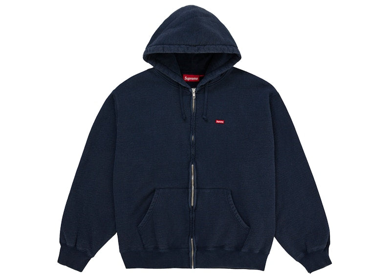 Supreme Small Box Zip Up Hooded Sweatshirt Fw26 Navy - supreme-small-box-zip-up-hooded-sweatshirt-fw26-navy