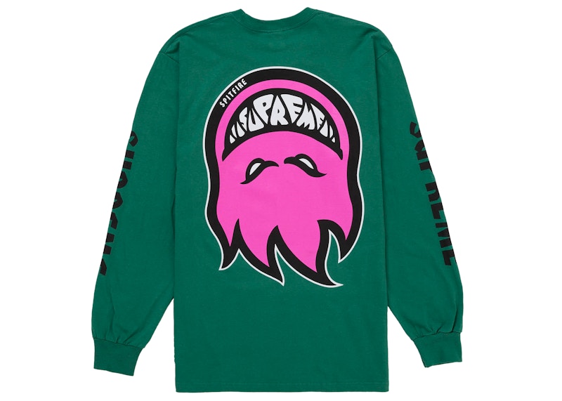 Supreme Spitfire Bighead L/S Tee Green - supreme-spitfire-bighead-l-s-tee-green