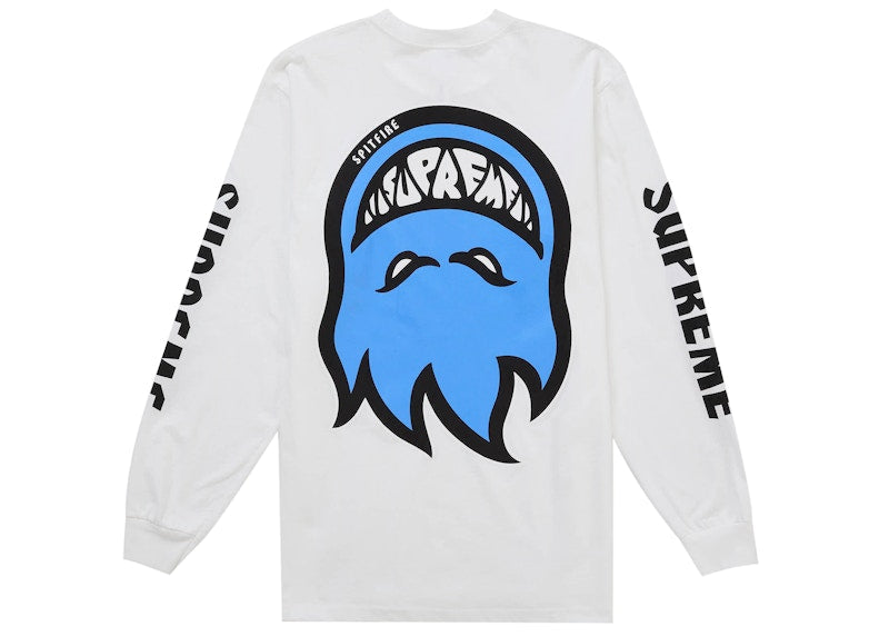 Supreme Spitfire Bighead L S Tee White - supreme-spitfire-bighead-l-s-tee-white