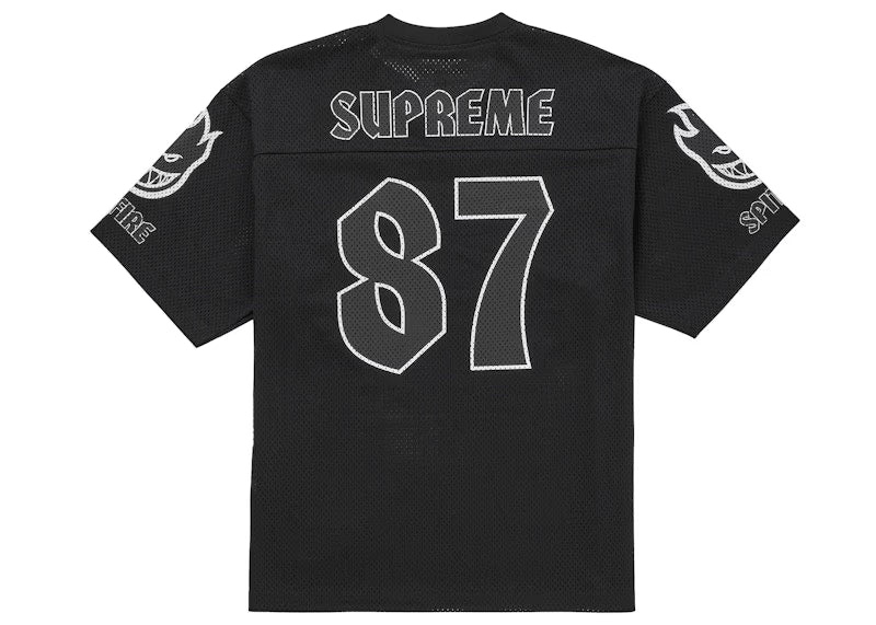 Supreme Spitfire Football Jersey Black - vue 2