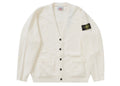 Supreme Stone Island Boucle Cardigan White - supreme-stone-island-boucle-cardigan-white