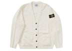 Supreme Stone Island Boucle Cardigan White - supreme-stone-island-boucle-cardigan-white