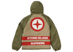 Supreme Stone Island Reversible Down Puffer Jacket Olive - vue vue 3