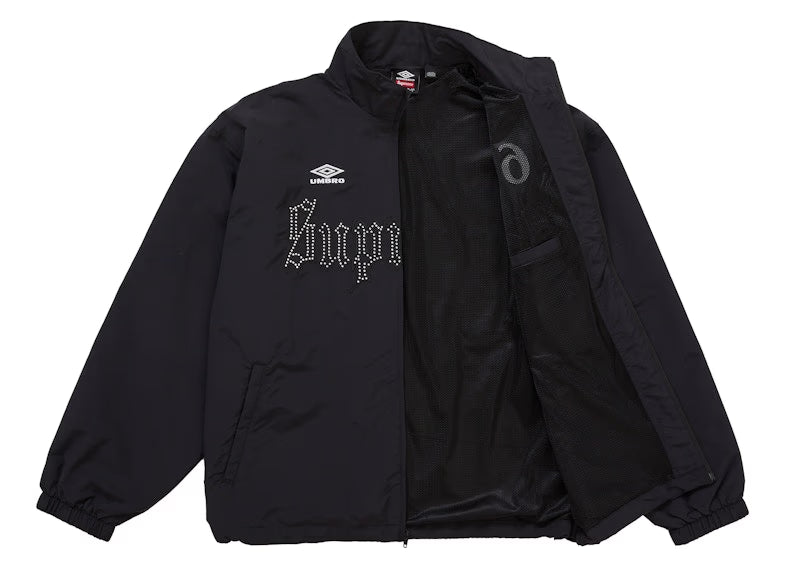 Supreme Umbro Rhinestone Track Jacket Black - vue 2
