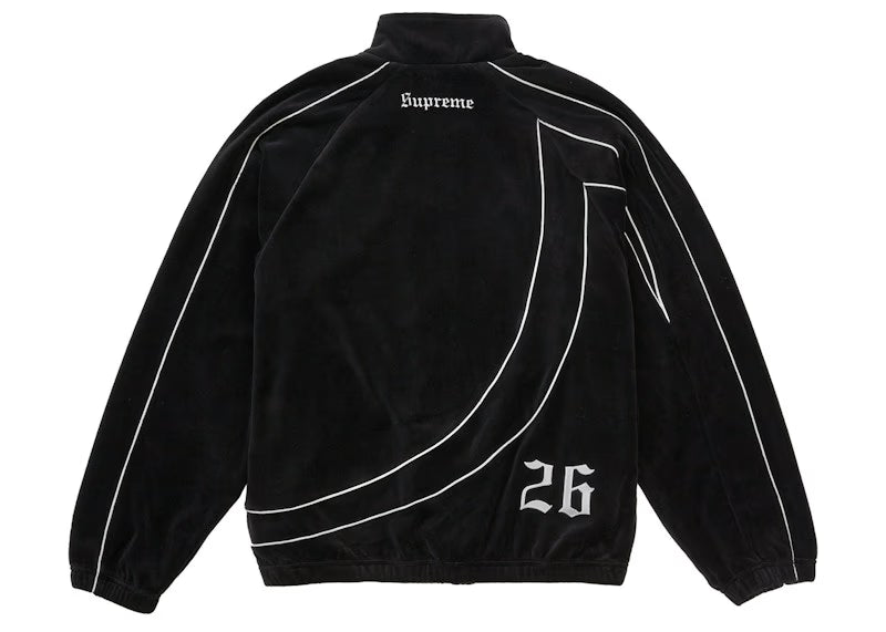 Supreme Umbro Velour Track Jacket Black - vue vue 3