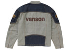 Supreme Vanson Leathers Cordura Cotton Jacket Denim - vue 3
