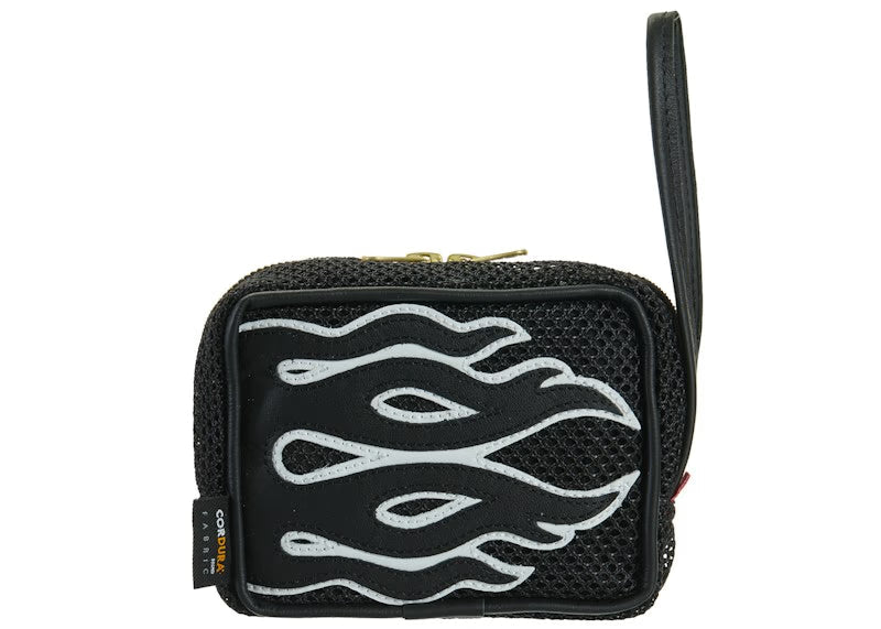 Supreme Vanson Leathers Cordura Mesh Wrist Bag Black - vue vue 2