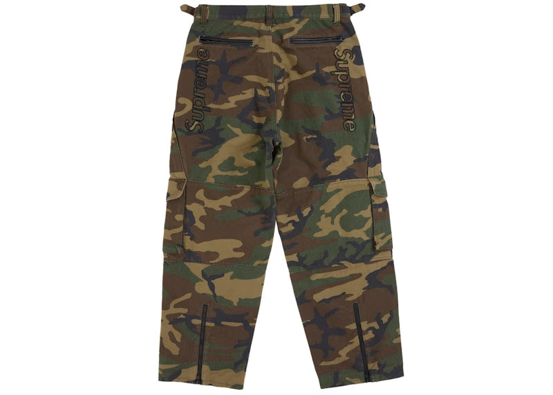 Supreme Vanson Leathers Cordura Pant Woodland Camo - vue 2