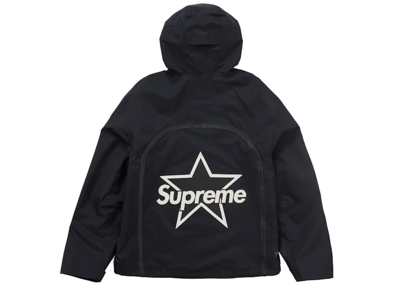 Supreme Vanson Leathers GORE-TEX Shell Jacket Black - vue 3