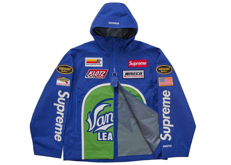 Supreme Vanson Leathers GORE-TEX Shell Jacket Royal - vue 2