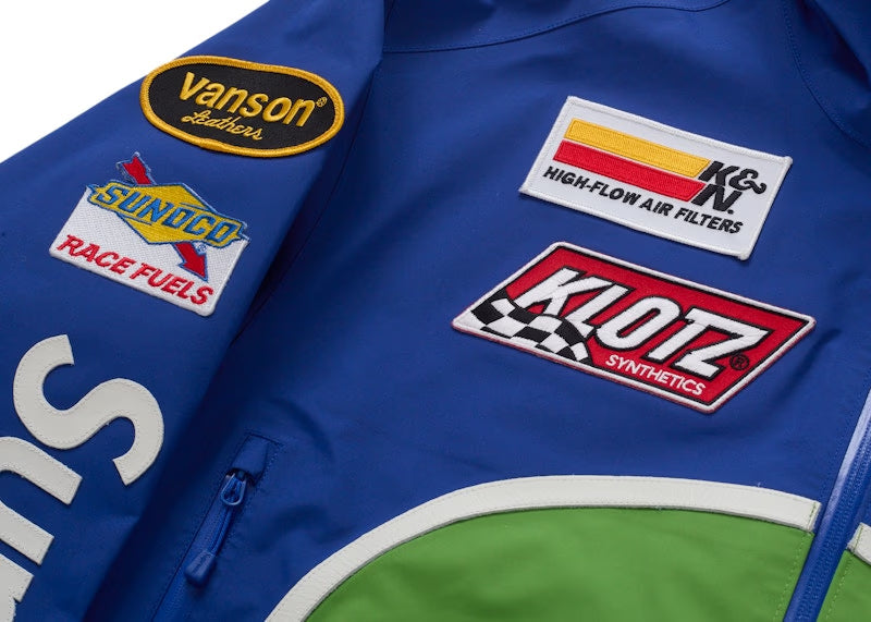 Supreme Vanson Leathers GORE-TEX Shell Jacket Royal - vue 4