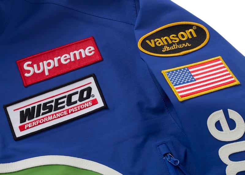 Supreme Vanson Leathers GORE-TEX Shell Jacket Royal - vue 5