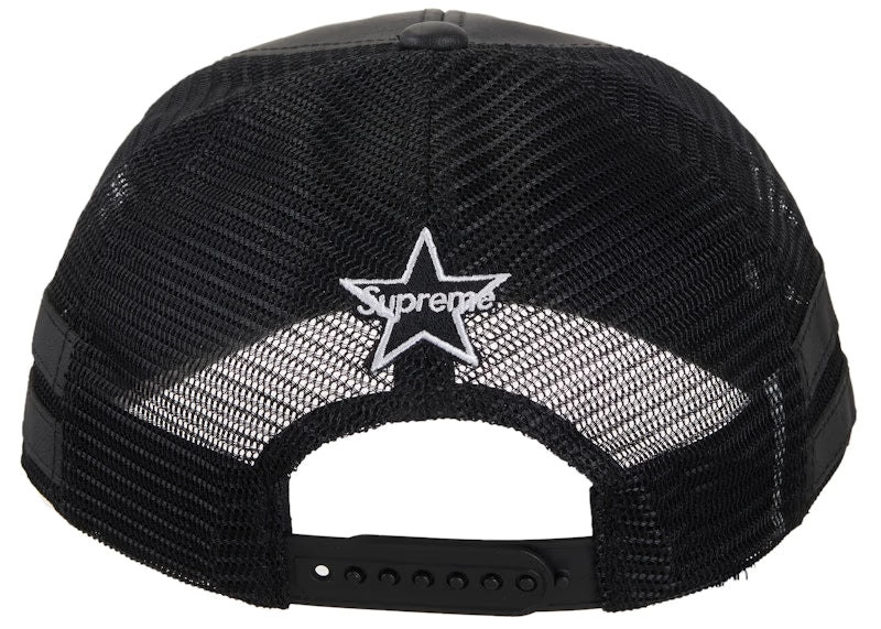Supreme Vanson Leathers Mesh Back 6-Panel Black - vue 2