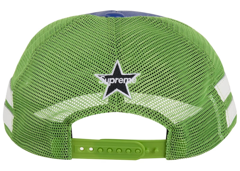Supreme Vanson Leathers Mesh Back 6-Panel Blue - vue 2